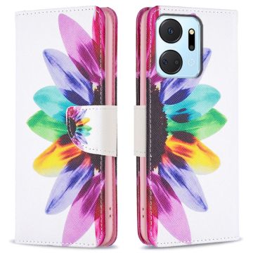 Wonderland Honor X7a flip case - Sunflower