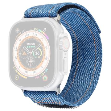 KALEBOL Denim Watch Strap Apple Watch Series 49mm - 45mm - 44mm - 42mm Magic Tape Band - Sapphire