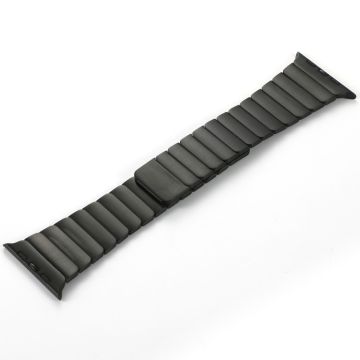 Apple Watch Series 49mm - 45mm - 44mm - 42mm Magnetic Metal Watch Strap - Black