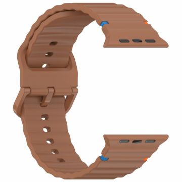 Silicone Strap for Apple Watch Series 49mm - 45mm - 44mm - 42mm Band - Brown