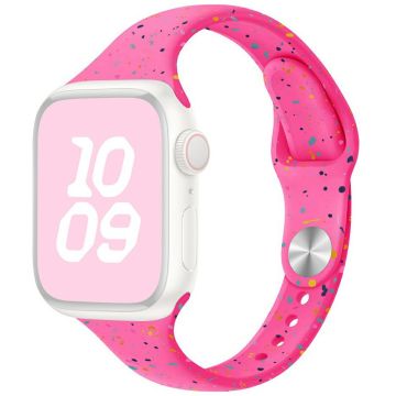 Silicone Strap Apple Watch Series 49mm - 45mm - 44mm - 42mm Band - Barbie Pink