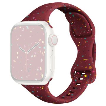 Strap Apple Watch Series 49mm - 45mm - 44mm - 42mm Silicone Band - Wine Red