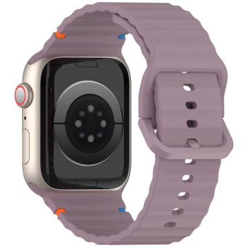 KALEBOL Silicone Strap Apple Watch Series 49mm - 45mm - 44mm - 42mm Band - Smoke Purple