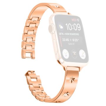 Replacement Strap Apple Watch Series 10 46mm Metal Watch Band - Rose Gold