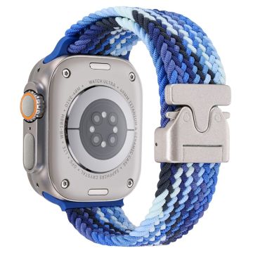 Wrist Strap Apple Watch Series 10 46mm Parachute Buckle Nylon Watch Band - Colorful Blue