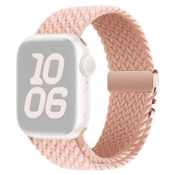 Nylon Strap Apple Watch Series 10 46mm Parachute Buckle Watch Band - Pink