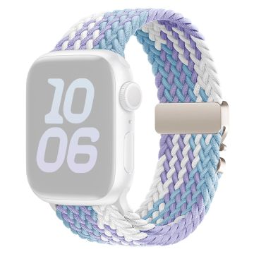 Nylon Strap Apple Watch Series 10 46mm Parachute Buckle Watch Band - Aurora