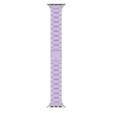 Watch Band Apple Watch Series 10 46mm Magnetic Clasp Candy 3-Bead Wrist Strap - Light Purple