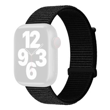 KALEBOL Nylon Watch Band Apple Watch Series 10 46mm Wrist Strap - Deep Black