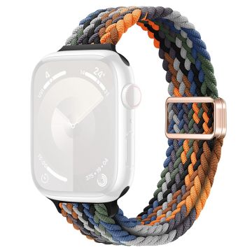 KALEBOL Braided Watch Strap Apple Watch Series 10 46mm Magnetic Nylon Wristbands - Camo Multi-Color