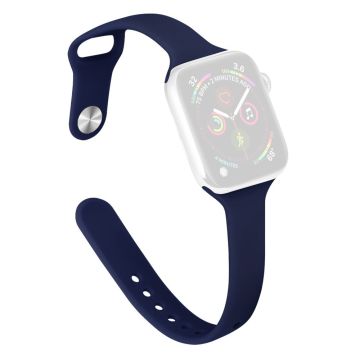 KALEBOL Silicone Watch Band Apple Watch Series 10 46mm Replacement Strap - Midnight Blue