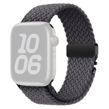 KALEBOL Nylon Strap Apple Watch Series 10 46mm Parachute Buckle Watch Band - Space Grey