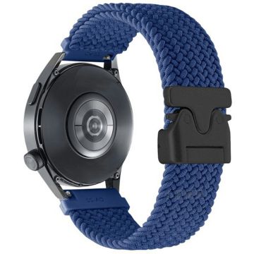 KALEBOL Nylon Strap Apple Watch Series 10 46mm Parachute Buckle Watch Band - Midnight Blue