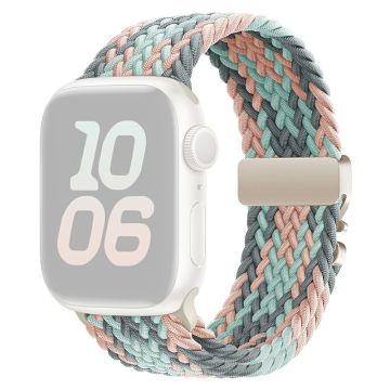 KALEBOL Nylon Strap Apple Watch Series 10 46mm Parachute Buckle Watch Band - Violet