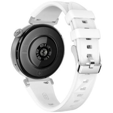 KALEBOL 18mm Watch Band Huawei Watch GT 5 41mm / Watch GT 4 41mm / Garmin Venu 3S Sport Replacement Silicone Strap - White