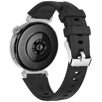 KALEBOL 18mm Watch Band Huawei Watch GT 5 41mm / Watch GT 4 41mm / Garmin Venu 3S Sport Replacement Silicone Strap - Black