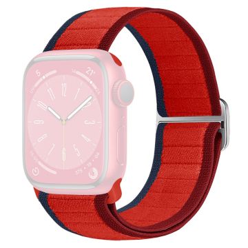 Watch Band Apple Watch Series 10 46mm Elastic Nylon Figure-8 Buckle Strap - Red