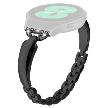 Bling Rhinestone Black Watch Band - Samsung Galaxy Active/Active2 20mm