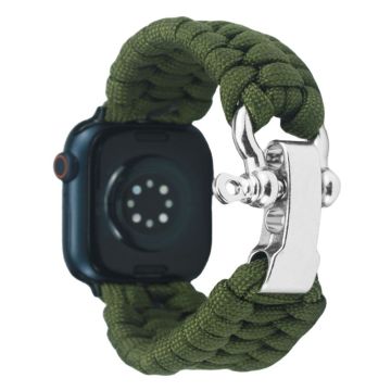 Apple Watch 49mm / 45mm / 44mm / 42mm Nylon Braided Watch Band - Army Green