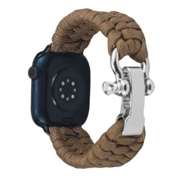 Apple Watch 49mm / 45mm / 44mm / 42mm Nylon Braided Watch Band - Brown