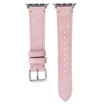 Apple Watch Series 49mm - 45mm - 44mm - 42mm Universal Textured Leather Watch Bands - Pink