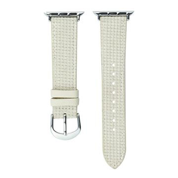 Apple Watch 49mm / 45mm / 44mm / 42mm Watch Band with Waffle Grid - Beige