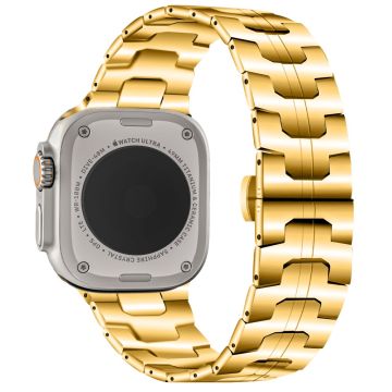 Stainless Steel Strap Apple Watch 49mm / 45mm / 44mm / 42mm Band - Gold