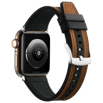 Apple Watch 49mm / 45mm / 44mm / 42mm Watch Bracelet - Dark Brown+Black