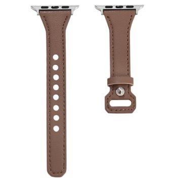 Apple Watch 49mm / 45mm / 44mm / 42mm Leather Bands Watch Strap - Brown