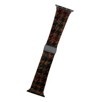 Woolen Strap Apple Watch 49mm / 45mm / 44mm / 42mm Watch Band - Coffee+Black