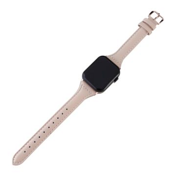Apple Watch 49mm / 45mm / 44mm / 42mm Vegan Leather Wrist Strap - Light Pink