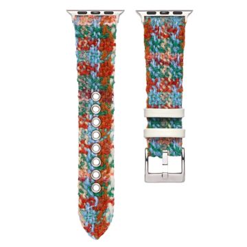 Apple Watch 49mm / 45mm / 44mm / 42mm Woolen Watch Strap - Oil Painting Color