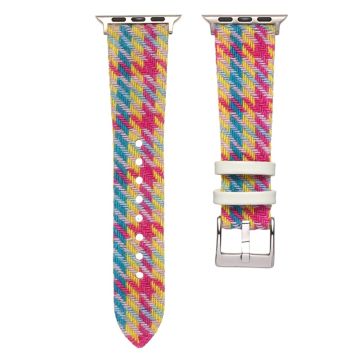 Apple Watch 49mm / 45mm / 44mm / 42mm Woolen Watch Strap - Rainbow