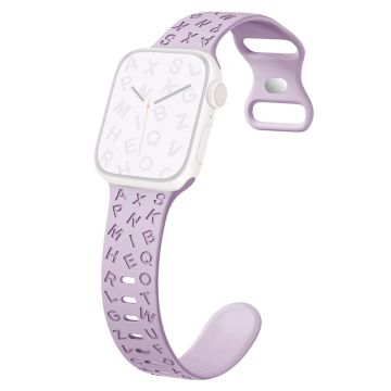 Apple Watch Series 49mm - 45mm - 44mm - 42mm Universal Silicone Watch Strap - Light Purple