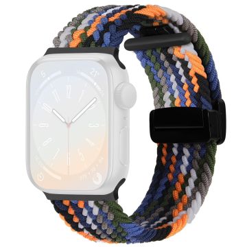 Apple Watch Series 49mm - 45mm - 44mm - 42mm Universal Watch Strap Nylon Wristband - Denim Multi-color