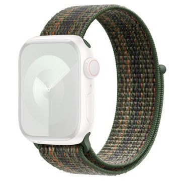 KALEBOL Apple Watch Series 49mm - 45mm - 44mm - 42mm Universal Nylon Watch Band - Dark Green+Orange