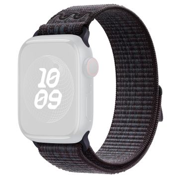 KALEBOL Apple Watch Series 49mm - 45mm - 44mm - 42mm Universal Nylon Watch Band - Black+Blue