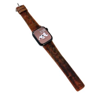 Apple Watch Series 49mm - 45mm - 44mm - 42mm Strap Replacement - Reddish Brown