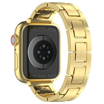 Apple Watch Series 49mm - 45mm - 44mm - 42mmWatch Band Stainless Steel Strap - Gold