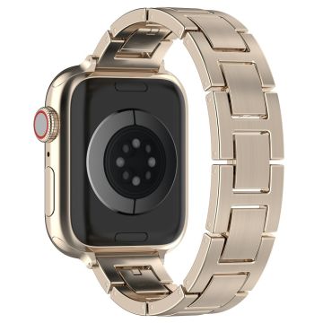 Apple Watch Series 49mm - 45mm - 44mm - 42mmWatch Band Stainless Steel Strap - Starlight