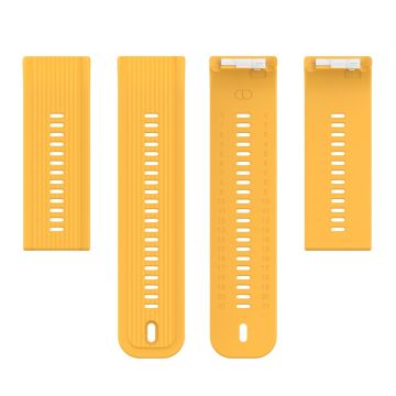 Huawei Watch D Flexible Silicone Wrist Band Watch Strap without Buckle - Yellow
