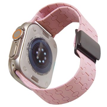 Apple Watch Series 49mm - 45mm - 44mm - 42mmLiquid Silicone Strap - Pink