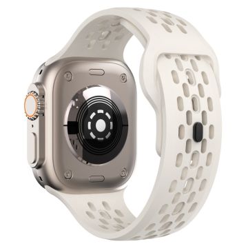 KALEBOL For Apple Watch Ultra 2 Ultra 49mm / Series 9 8 7 45mm / 6 5 4 SE (2022) SE (2023) SE 44mm / 3 2 1 42mm Fluorubber Watch Band - Starlight