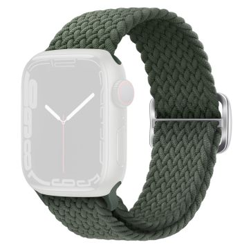 KALEBOL For Apple Watch Ultra 2 Ultra 49mm / 9 8 7 45mm / 6 5 4 SE (2023) SE (2022) SE 44mm / 3 2 1 42mm Nylon Braided Watch Strap - Dark Olive Green