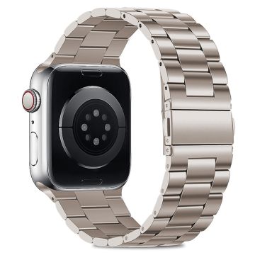 KALEBOL For Apple Watch Ultra 2 Ultra 49mm / 9 8 7 45mm / 6 5 4 SE (2022) SE (2023) SE 44mm / 3 2 1 42mm Stainless Steel Watch Strap - Starlight
