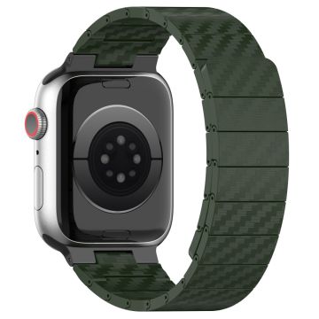 KALEBOL KLB-XWCX-001 For Apple Watch Ultra 2 Ultra 49mm / 9 8 7 45mm / 6 5 4 SE (2023) SE (2022) SE 44mm / 3 2 1 42mm Magnetic PC Wristband - Green