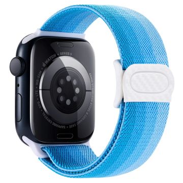 For Apple Watch Ultra 2 Ultra 49mm / Series 9 8 7 45mm / 6 5 4 SE (2022) SE (2023) SE 44mm / 3 2 1 42mm Nylon Watch Strap - Gradient Blue