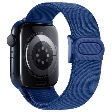 For Apple Watch Ultra 2 Ultra 49mm / Series 9 8 7 45mm / 6 5 4 SE (2022) SE (2023) SE 44mm / 3 2 1 42mm Nylon Watch Strap - Blue