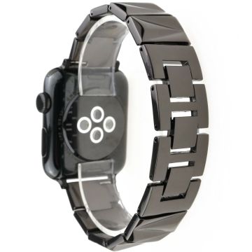 For Apple Watch Ultra 2 Ultra 49mm / 9 8 7 45mm / 6 5 4 SE (2023) SE (2022) SE 44mm / 3 2 1 42mm Aluminium Alloy Watch Band  - Black