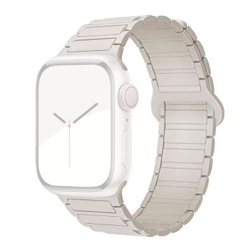 Apple Watch Ultra 2 Ultra 49mm / 9 8 7 45mm / 6 5 4 SE (2022) SE (2023) SE 44mm / 3 2 1 42mm Silicone Strap Magnetic - Starlight